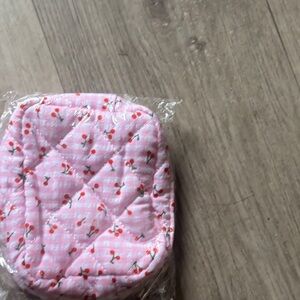 SHEIN Pink Cherry Kids Quilted Bag